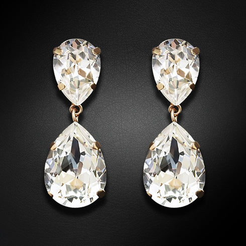 Auskarai "Kristalo Lašas III" su Swarovski™ kristalais